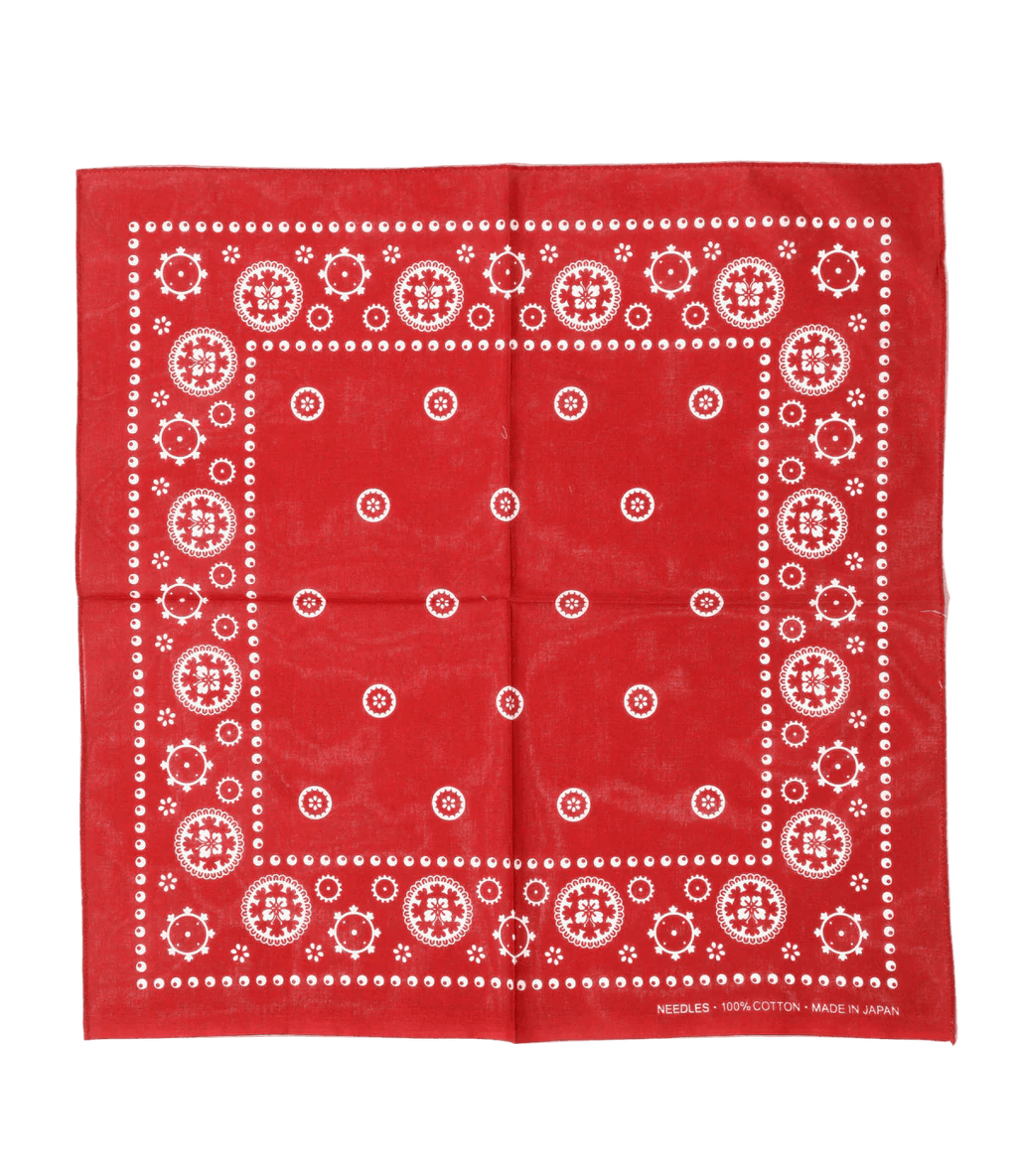Bandana - Red - Square - Needles Official Store | Track Pants Jackets and Collections