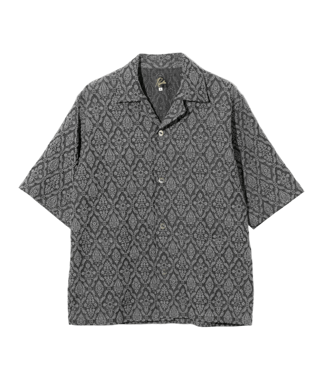 Cabana Shirt - Grey - Victorian Jacquard - Needles Official Store | Track Pants Jackets and Collections
