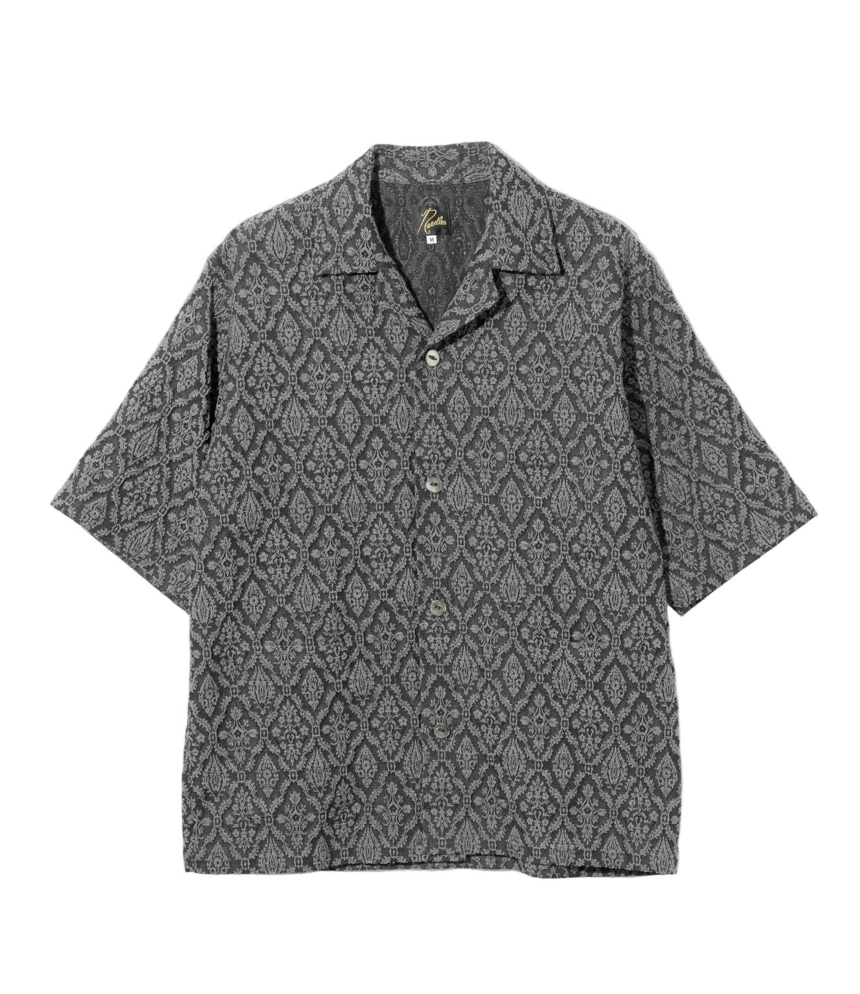 Cabana Shirt - Grey - Victorian Jacquard - Needles Official Store | Track Pants Jackets and Collections