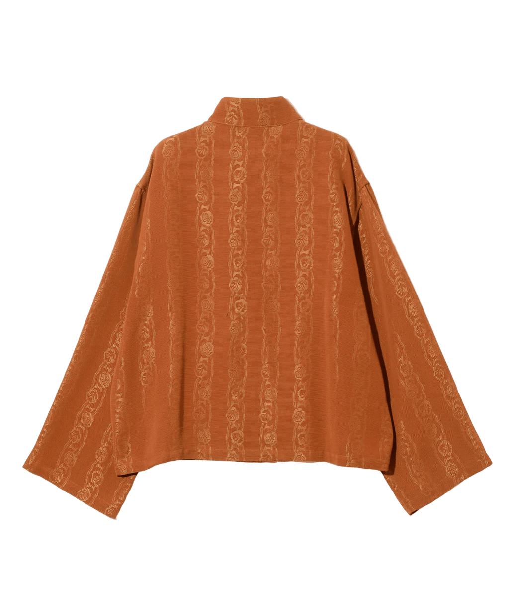 China Shirt - Rust - Abstract Jacquard - Needles Official Store | Track Pants Jackets and Collections