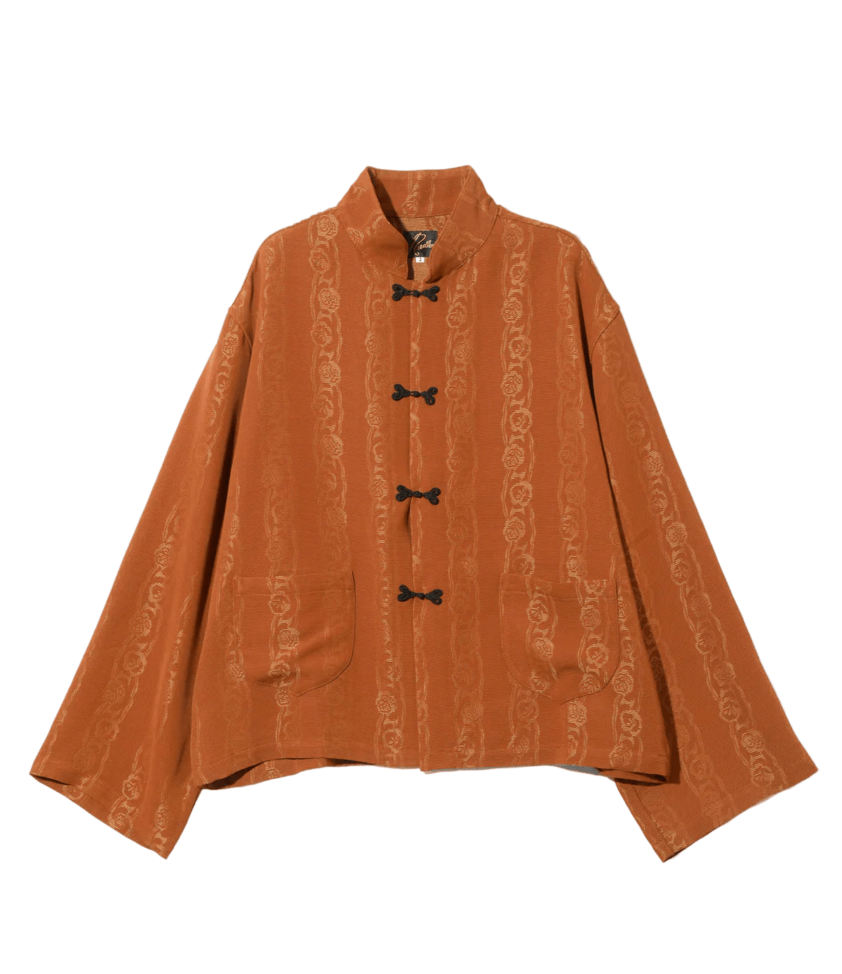 China Shirt - Rust - Abstract Jacquard - Needles Official Store | Track Pants Jackets and Collections