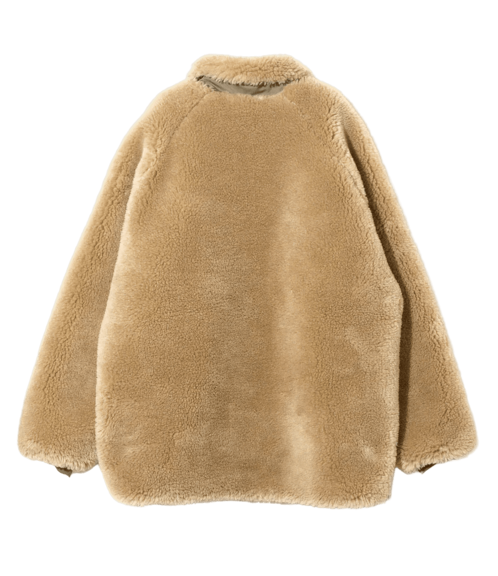 Faux Fur Jacket - Beige - Acrylic Pile - Needles Official Store | Track Pants Jackets and Collections