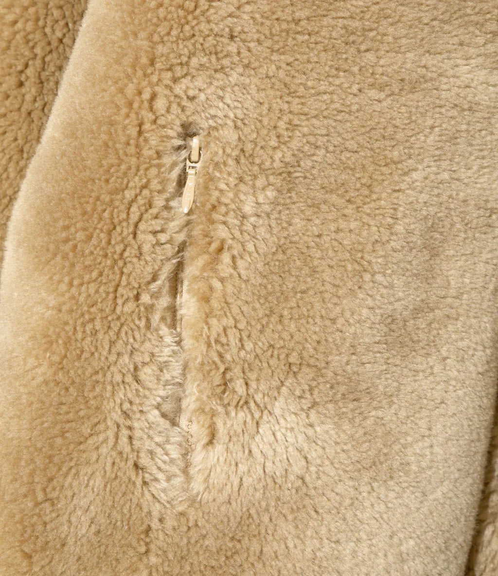 Faux Fur Jacket - Beige - Acrylic Pile - Needles Official Store | Track Pants Jackets and Collections