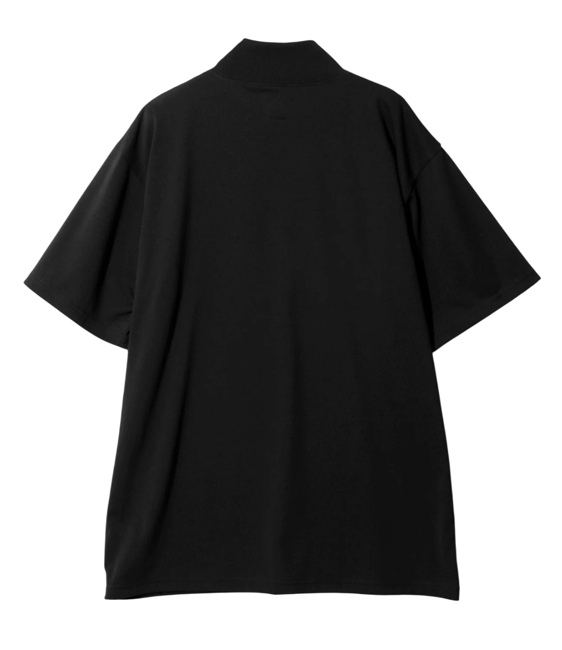 Needles Mock Neck T-shirt Short Sleeves - Black - Needles Official Store | Track Pants Jackets and Collections