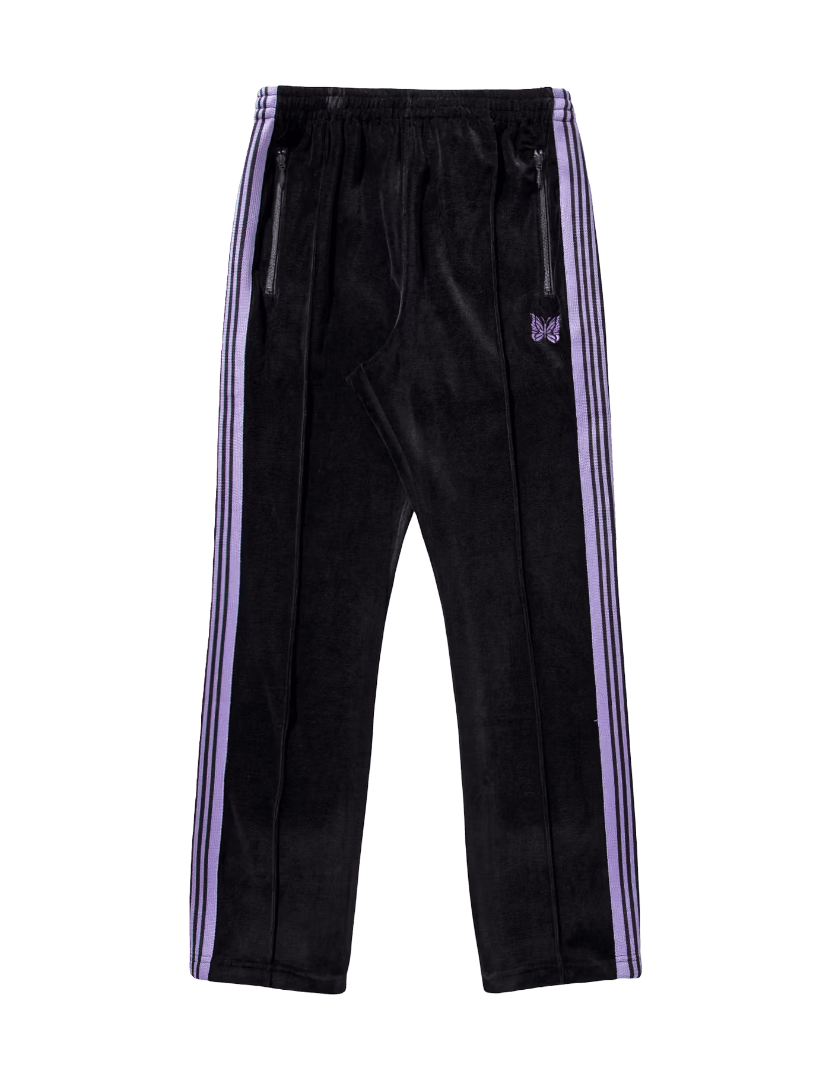 Needles Narrow Track Pants - Black Velour - Needles Official Store | Track Pants Jackets and Collections
