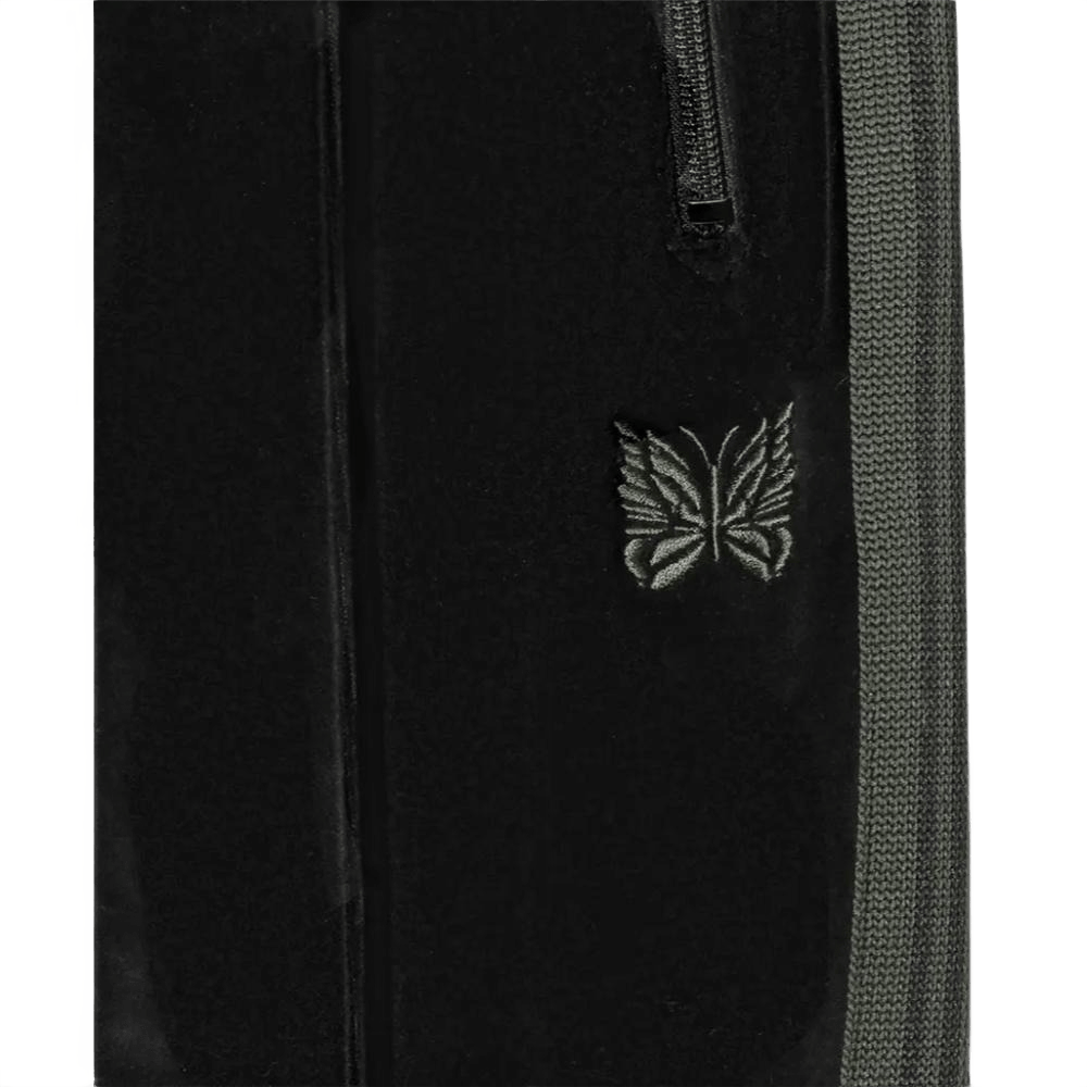 Needles Narrow Track Pants - Black Velour - Needles Official Store | Track Pants Jackets and Collections