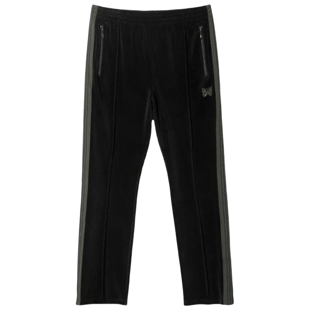 Needles Narrow Track Pants - Black Velour - Needles Official Store | Track Pants Jackets and Collections