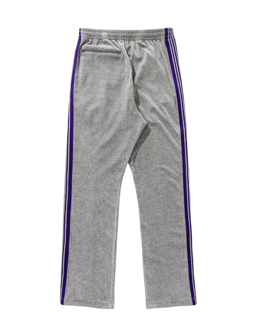Needles Narrow Track Pants - Grey Velour - Needles Official Store | Track Pants Jackets and Collections