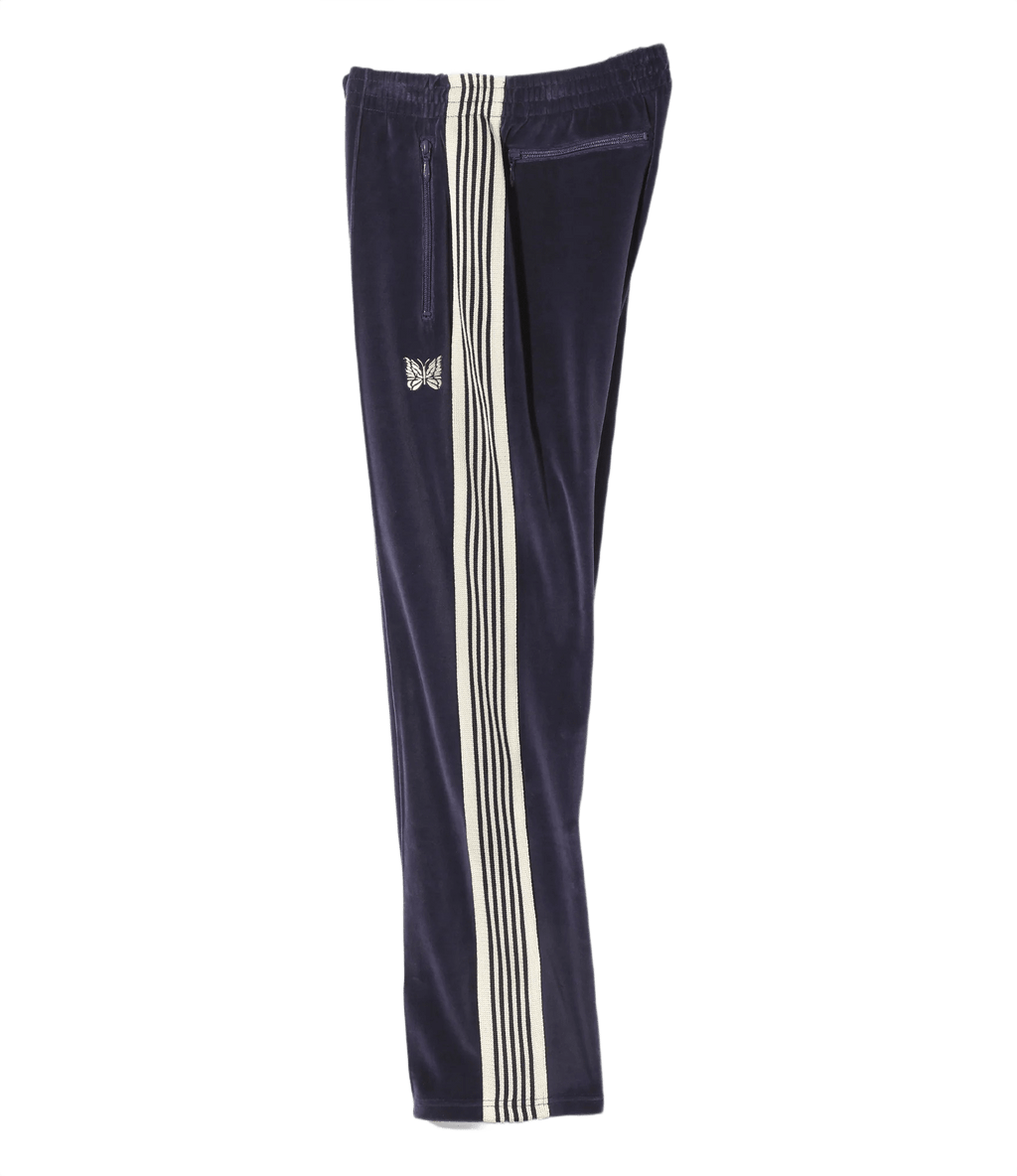 Needles Narrow Track Pants - Navy Velour - Needles Official Store | Track Pants Jackets and Collections