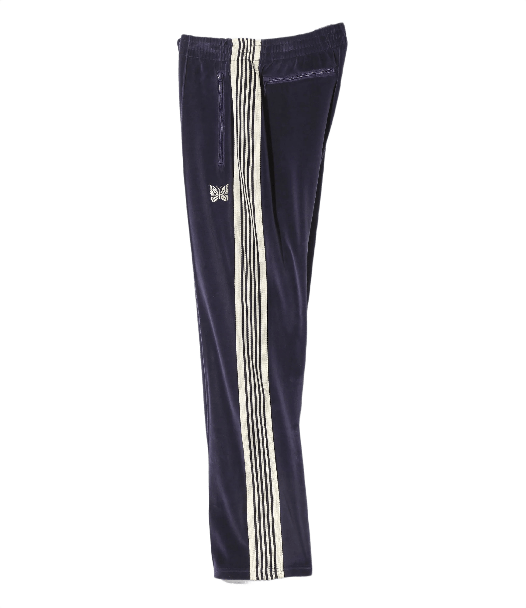 Needles Narrow Track Pants - Navy Velour - Needles Official Store | Track Pants Jackets and Collections