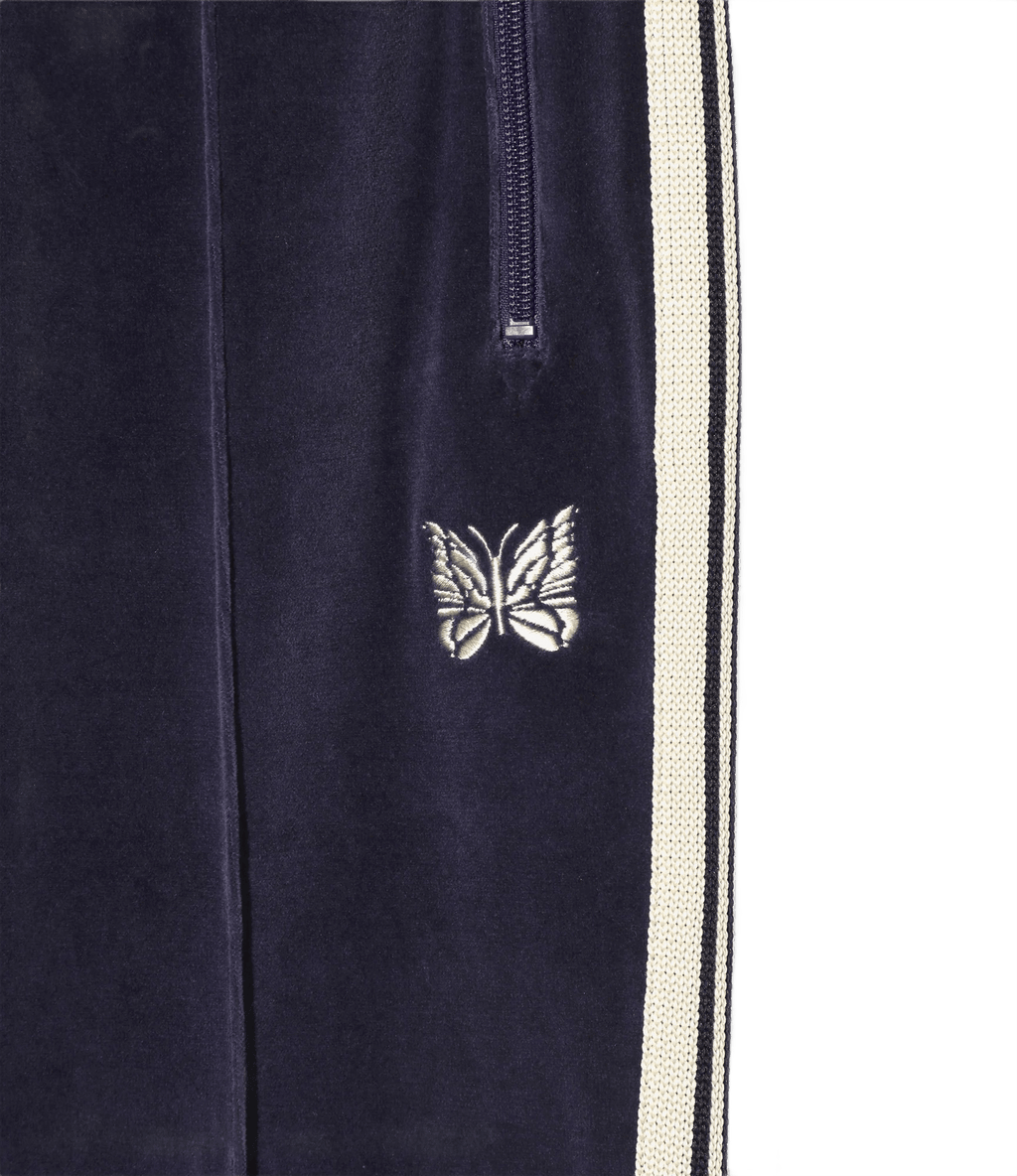Needles Narrow Track Pants - Navy Velour - Needles Official Store | Track Pants Jackets and Collections