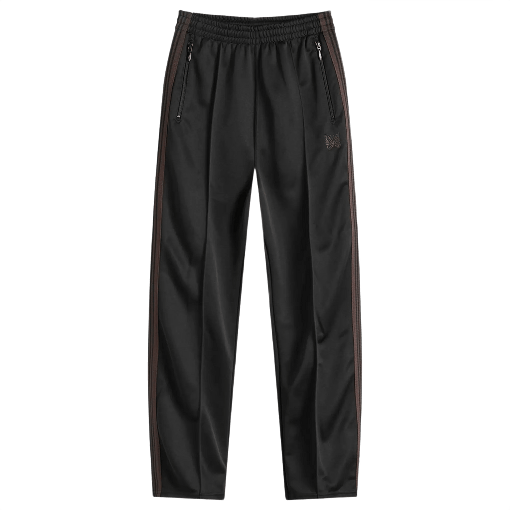 Needles Poly Smooth Track Pants - Black Brown - Needles Official Store | Track Pants Jackets and Collections