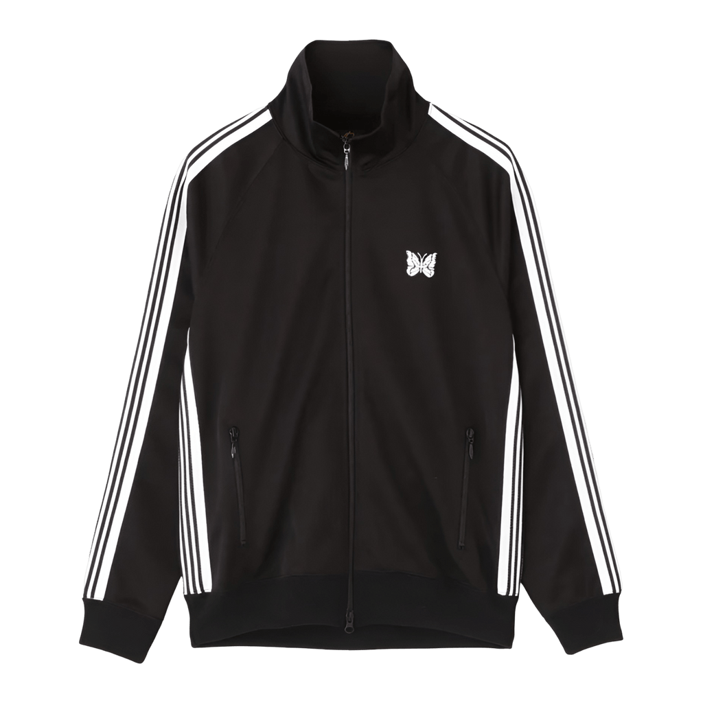 NEEDLES TRACK JACKET - BLACK & WHITE - Needles Official Store | Track Pants Jackets and Collections