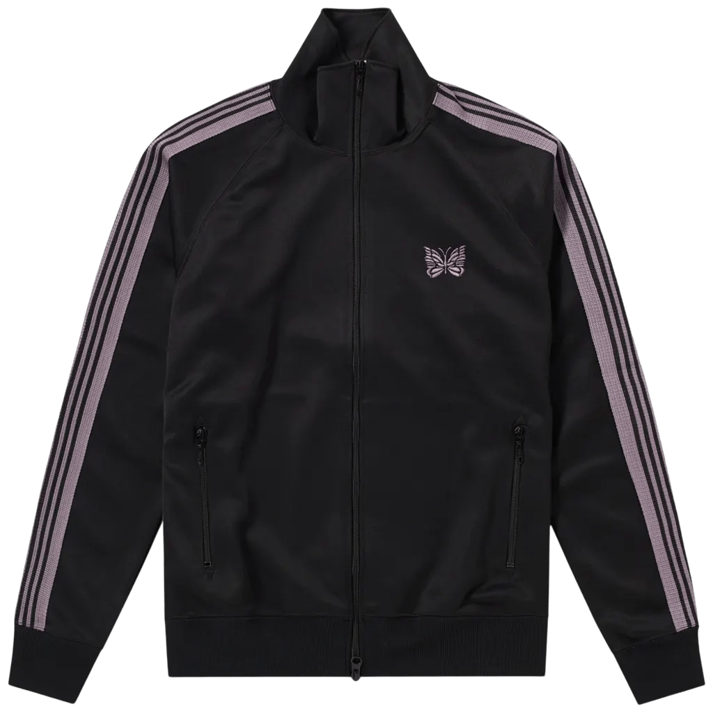 Needles Track Jacket - Black with Purple - Needles Official Store | Track Pants Jackets and Collections