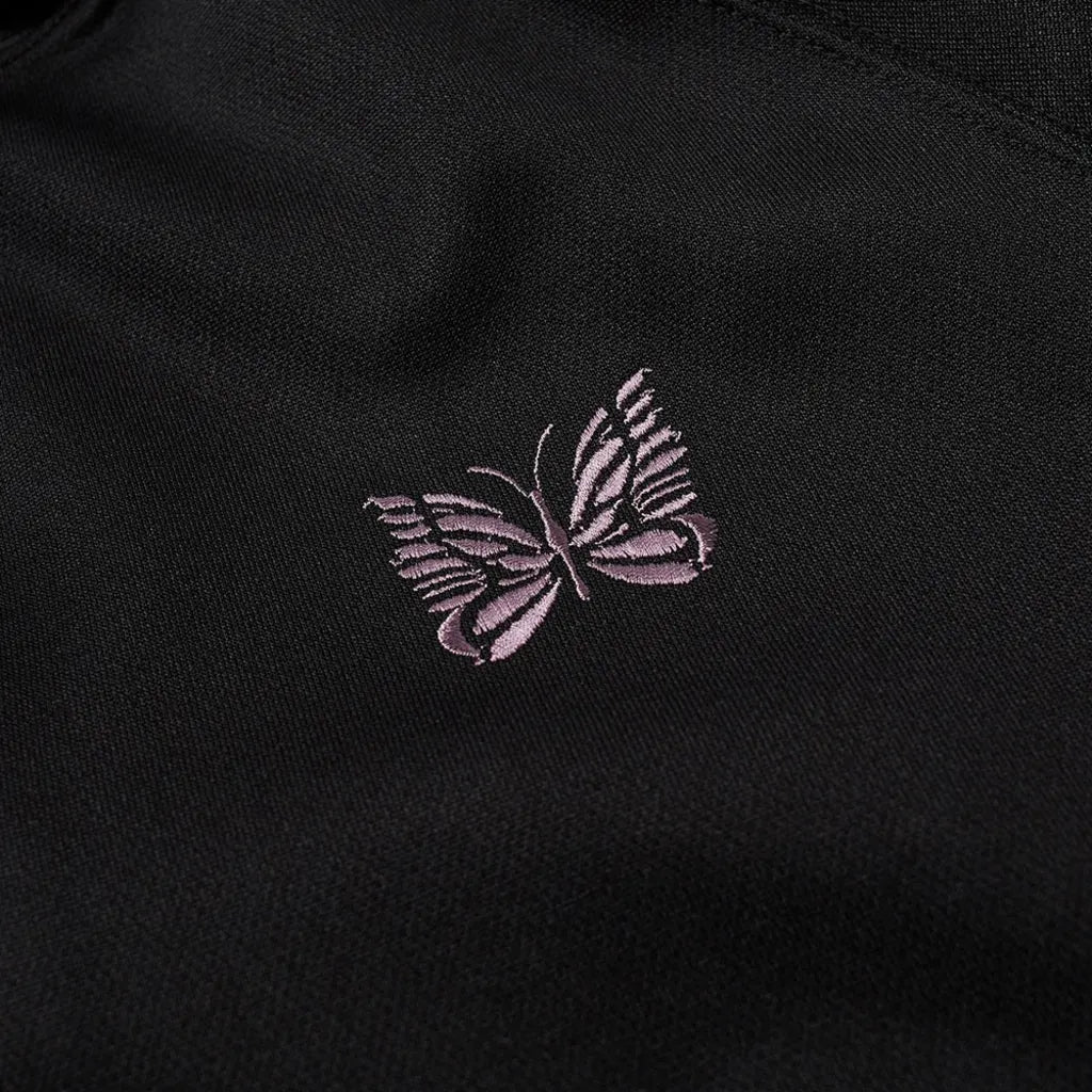 Needles Track Jacket - Black with Purple - Needles Official Store | Track Pants Jackets and Collections