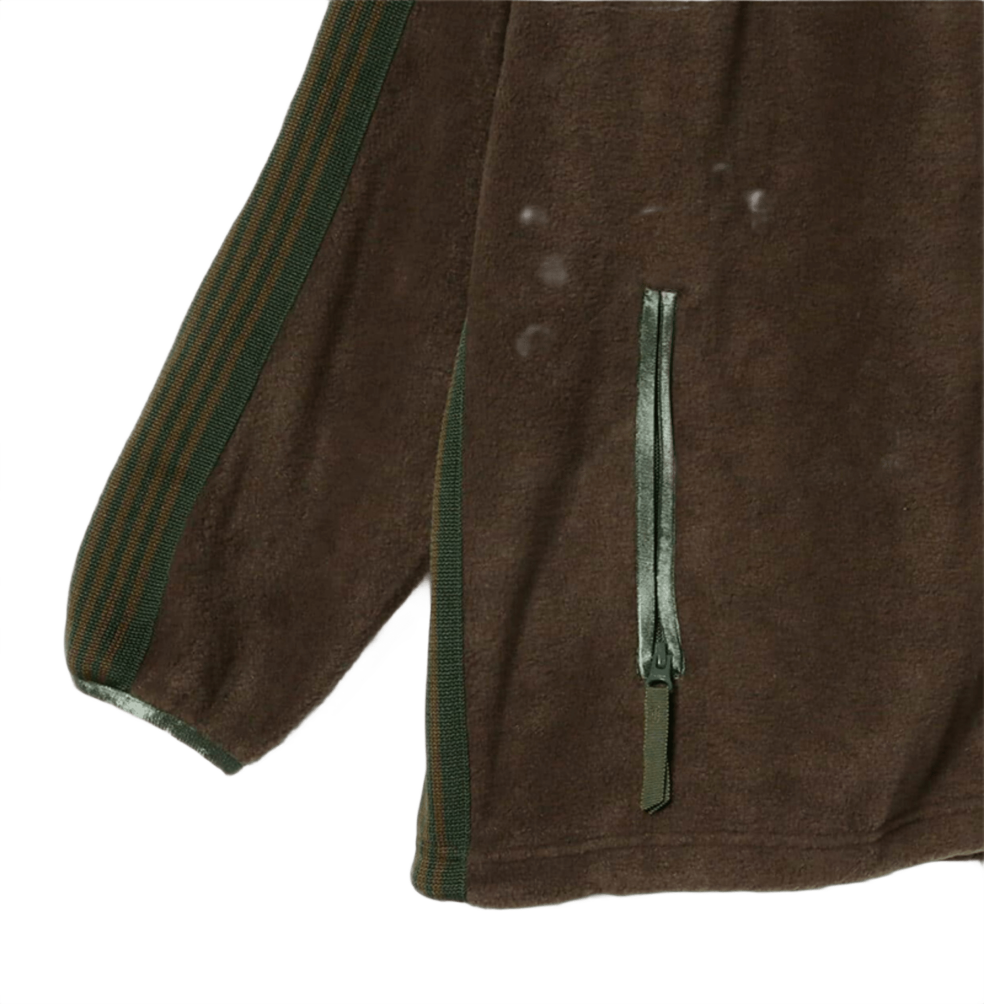 Needles x Beams Fleece Track Jacket - Brown Green - Needles Official Store | Track Pants Jackets and Collections