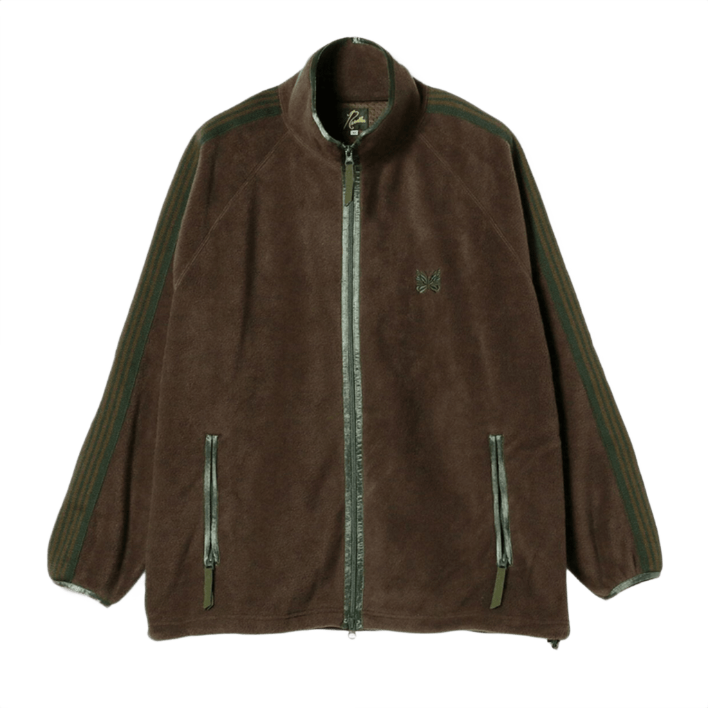 Needles x Beams Fleece Track Jacket - Brown Green - Needles Official Store | Track Pants Jackets and Collections