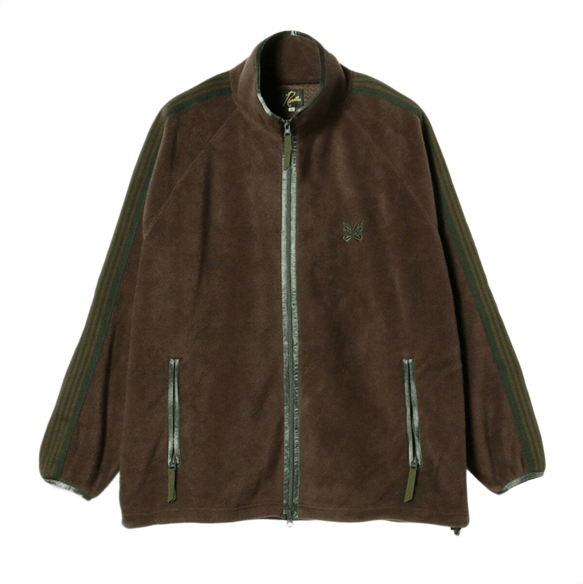 Needles x Beams Fleece Track Jacket - Brown Green - Needles Official Store | Track Pants Jackets and Collections
