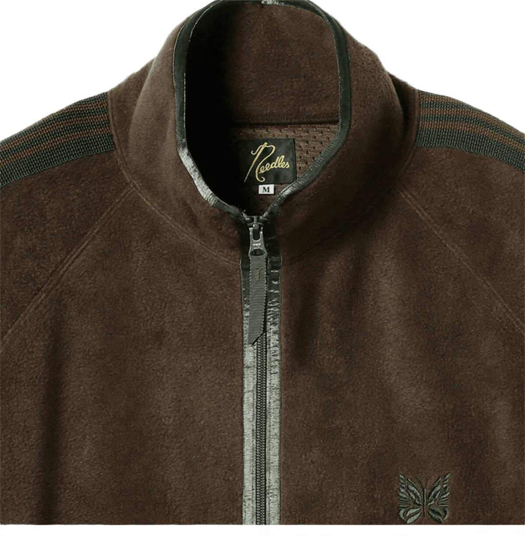 Needles x Beams Fleece Track Jacket - Brown Green - Needles Official Store | Track Pants Jackets and Collections