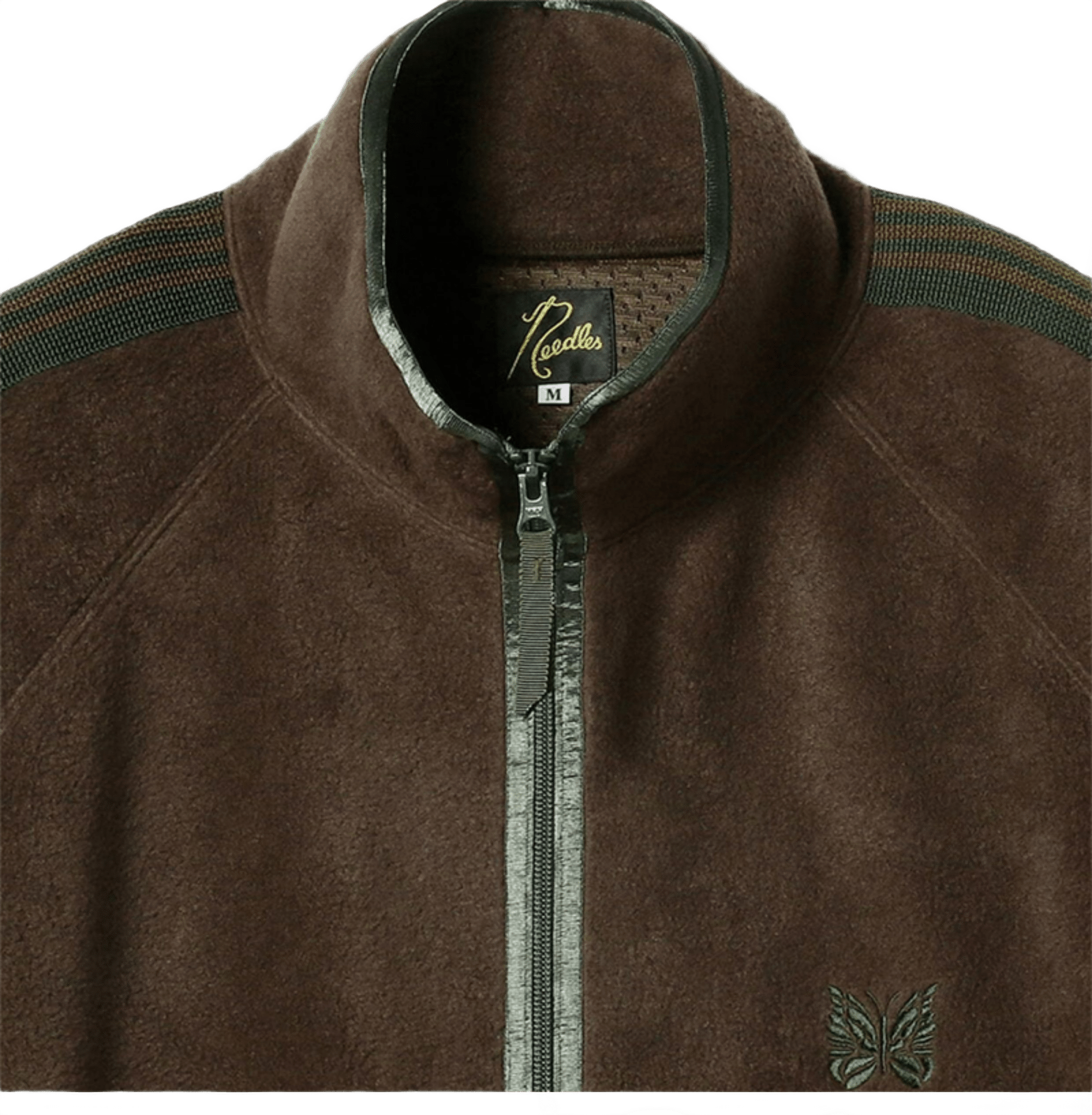 Needles x Beams Fleece Track Jacket - Brown Green - Needles Official Store | Track Pants Jackets and Collections
