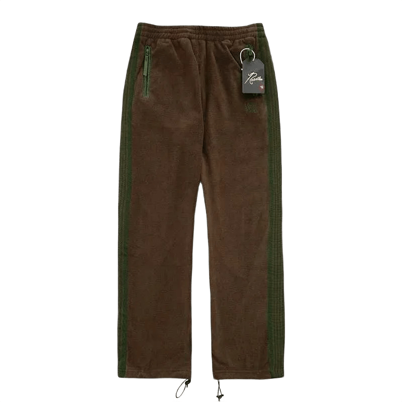 Needles x Beams Fleece Track Pants - Brown Green - Needles Official Store | Track Pants Jackets and Collections